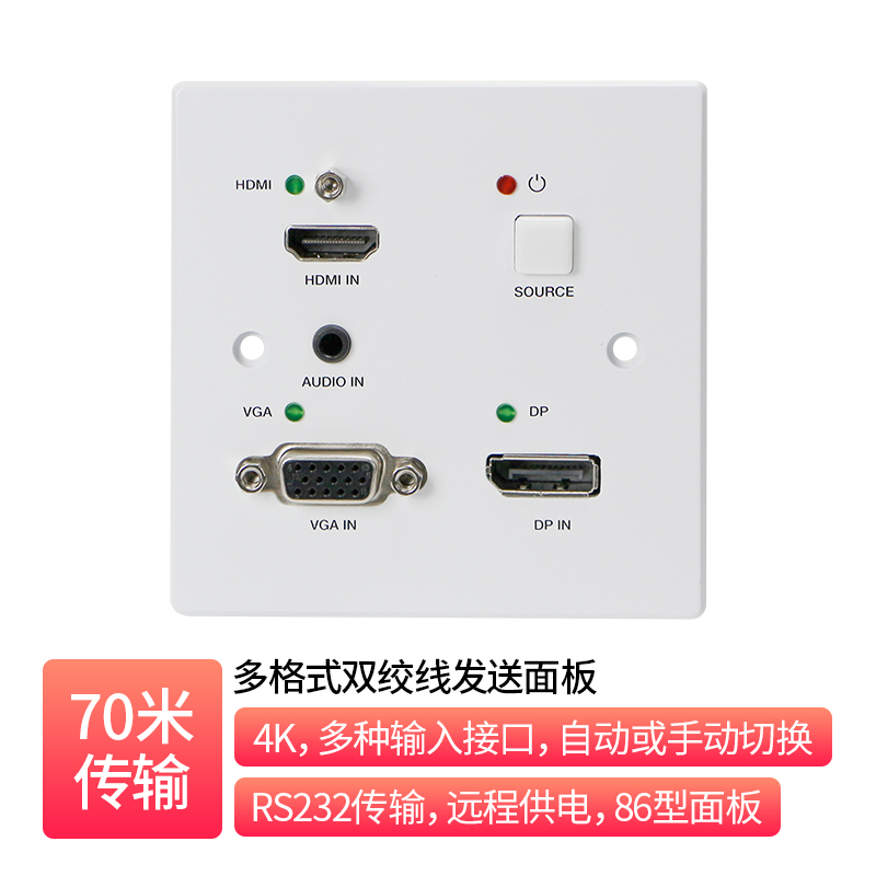 多格式HDBaseT 70米发送面板
