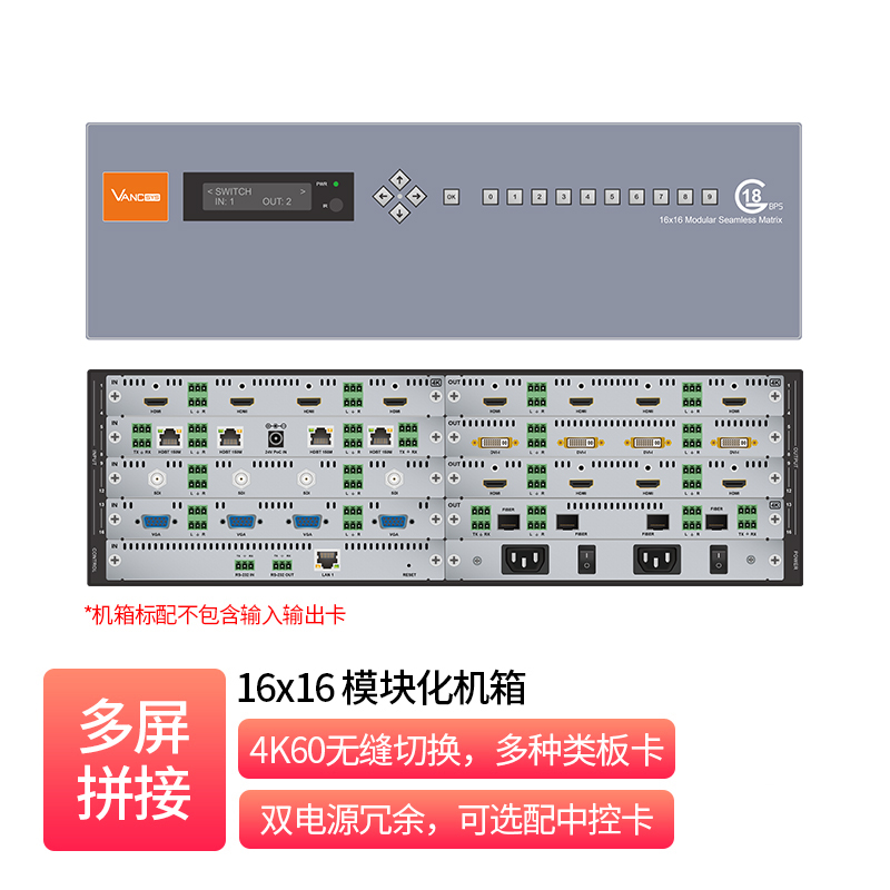 16x16 模块化四路机箱