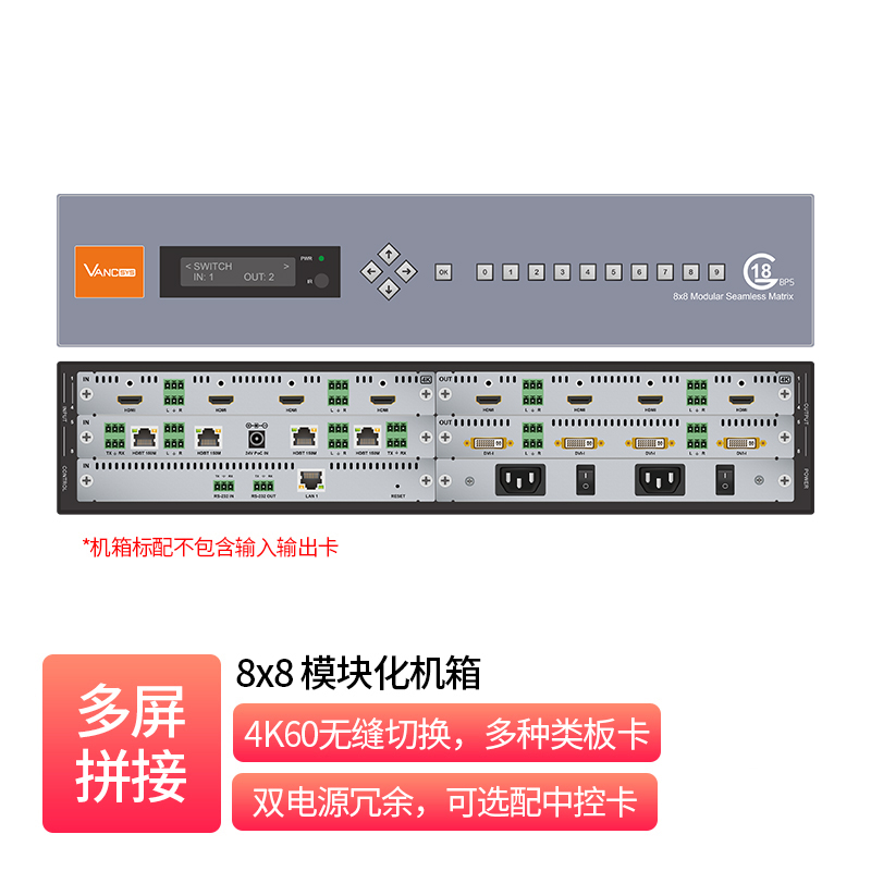 8x8 模块化四路机箱
