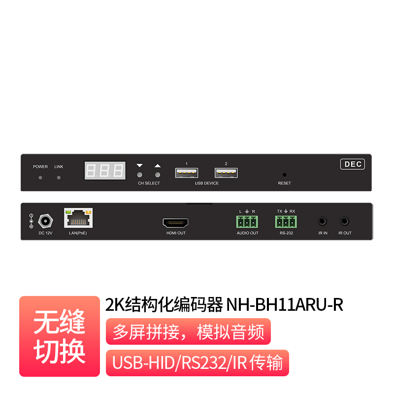 2K 结构化带KVM解码器