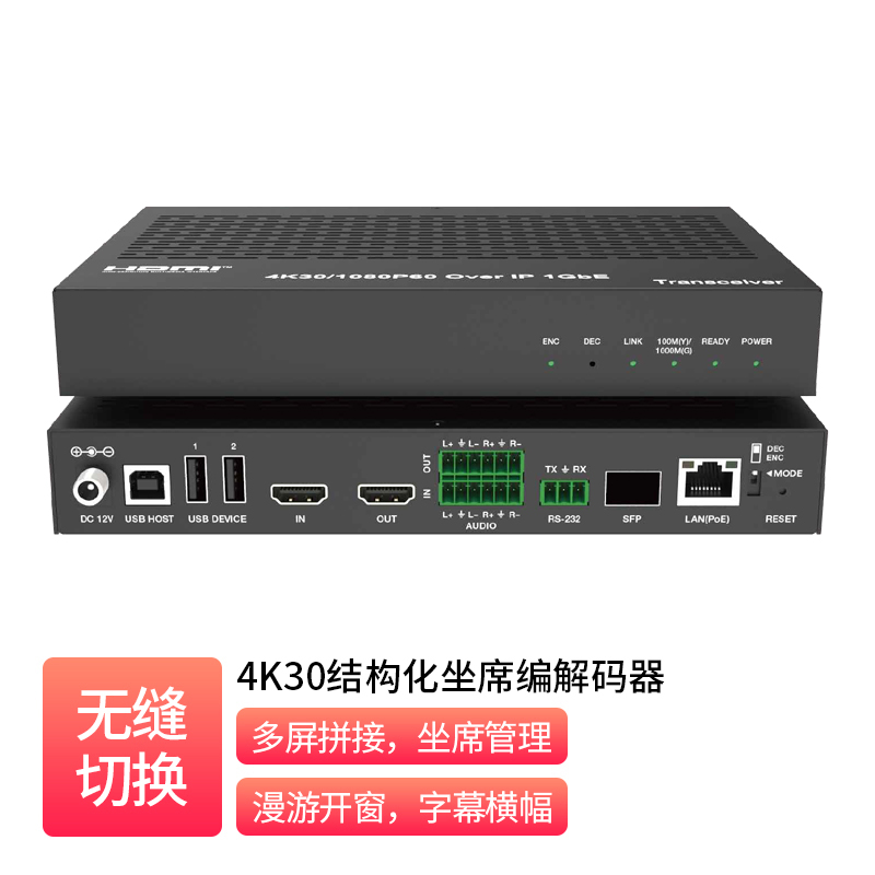 4K 结构化坐席编解码器